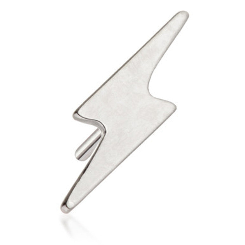 14ct Threadless Gold Lightning Bolt Pin Attachment