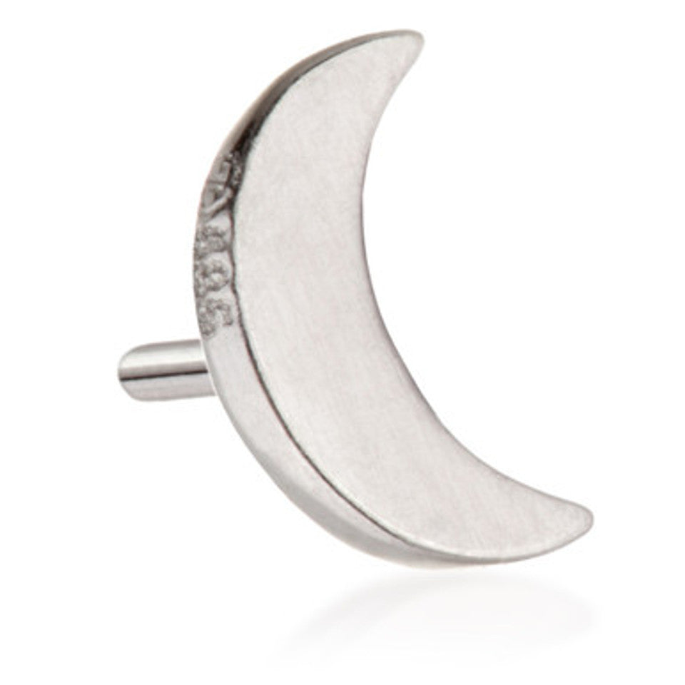 14ct Threadless Gold Moon Pin Attachment