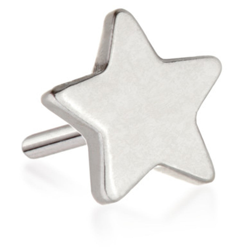 14ct Threadless Gold Star Pin Attachment