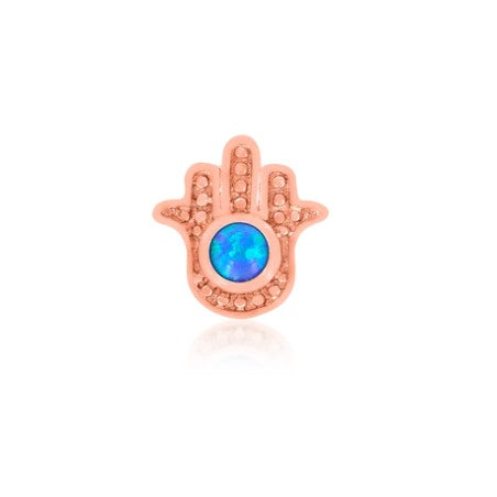BLUE HAMSA Gold Body Jewellery