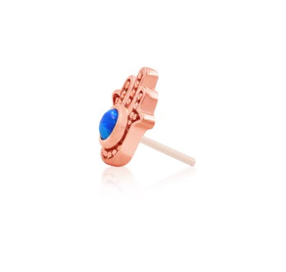 BLUE HAMSA Gold Body Jewellery
