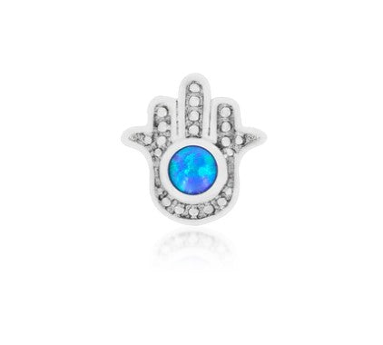 BLUE HAMSA Gold Body Jewellery