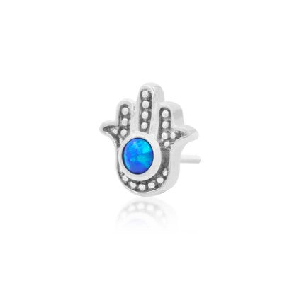 BLUE HAMSA Gold Body Jewellery