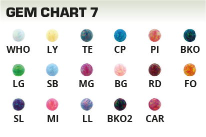 Titanium Faux-Pal Cabochon Gem End