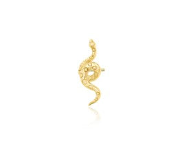 Gold Body Jewellery - Textured Snake