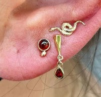 Gold Body Jewellery - Textured Snake