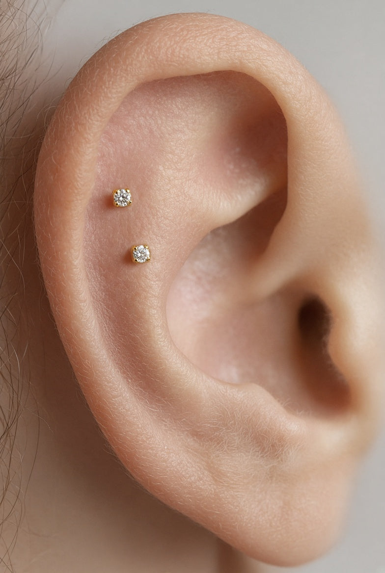 Double Flat Piercing