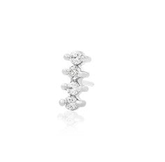 Gold CZ Gem Bar 14k