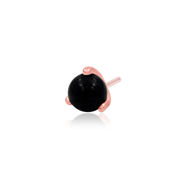 Prong set Black Onyx