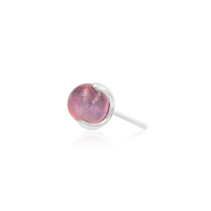 Prong-set Ball with Rose Quartz