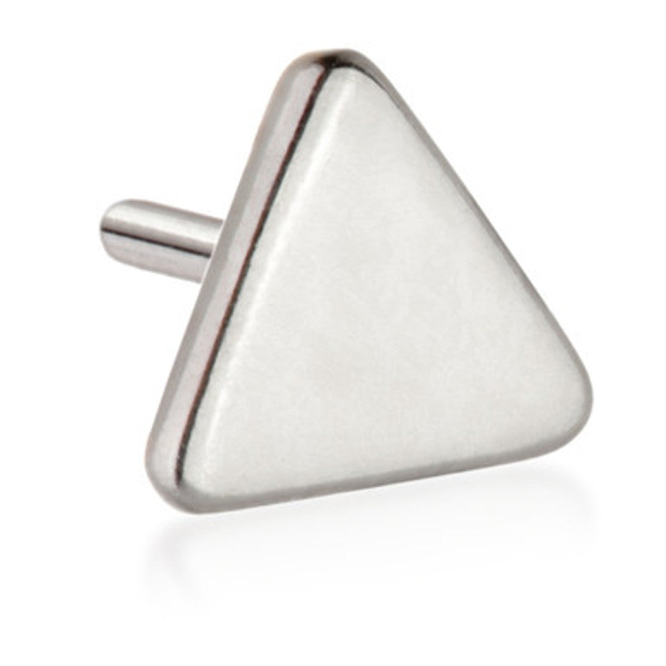 14ct Threadless Gold Triangle Pin Attachment