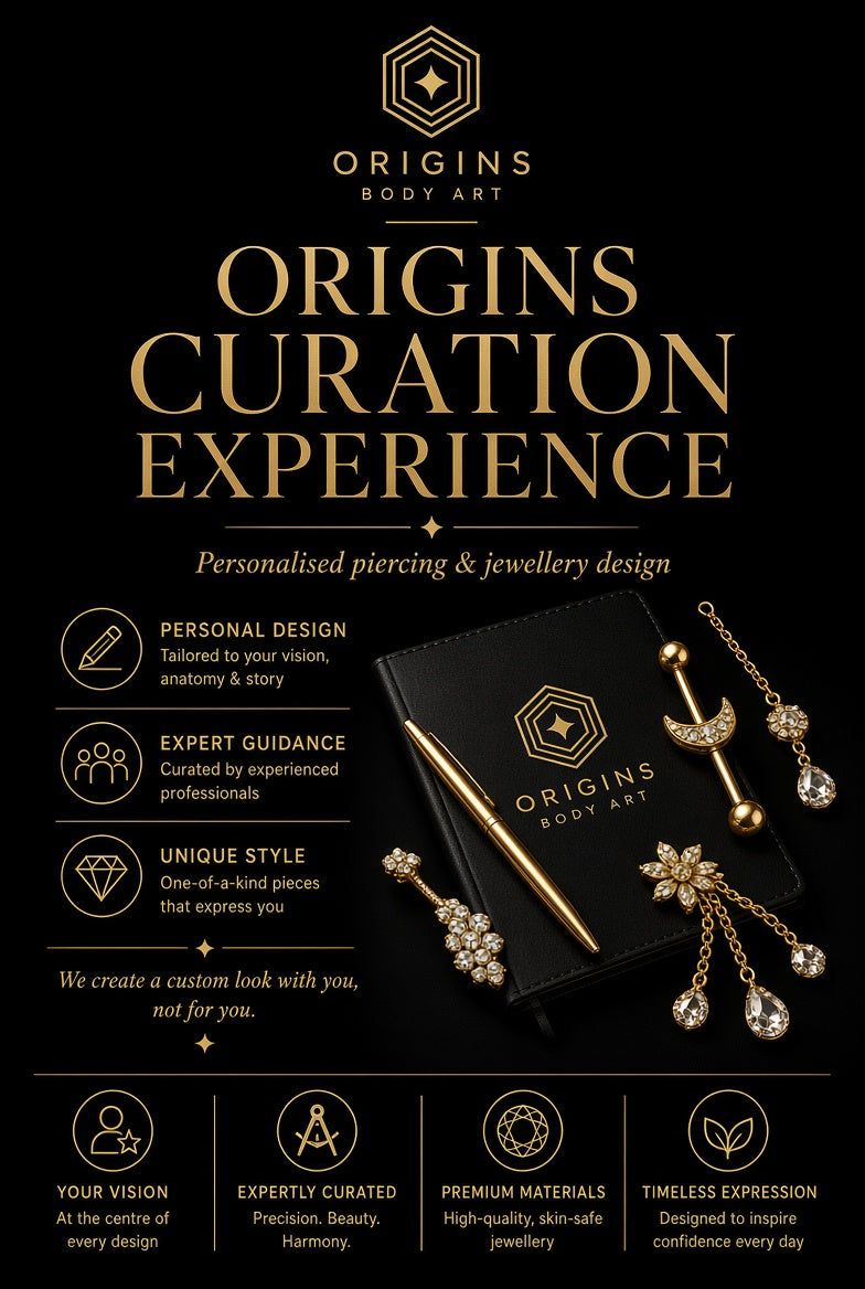 Origins Curation experience - (Piercing & Jewellery design service )
