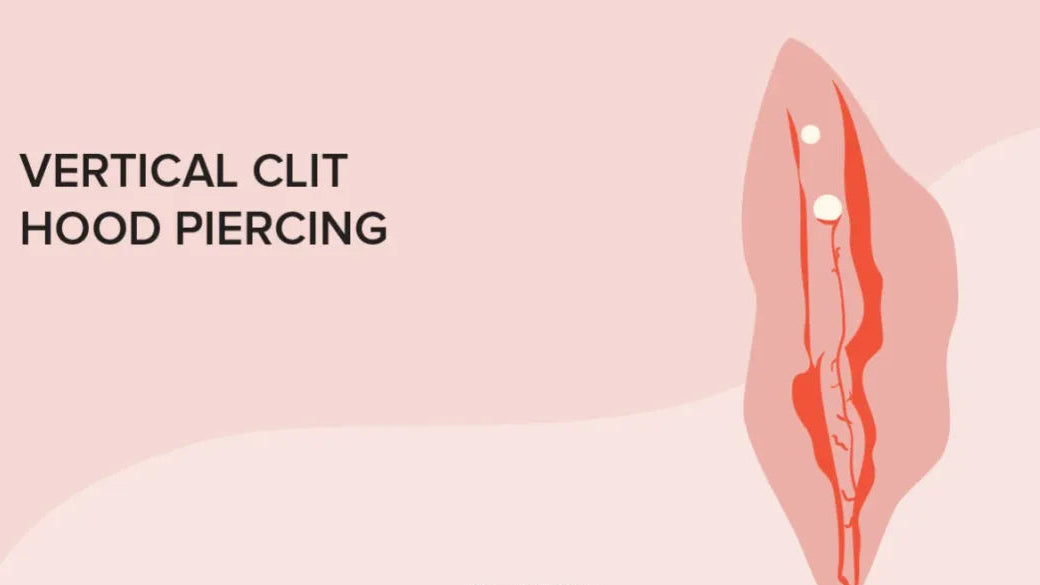 Vertical Clitoral Hood Piercing