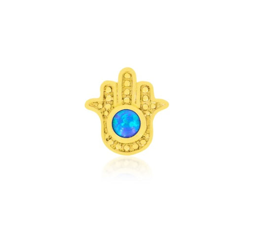 BLUE HAMSA Gold Jewelry
