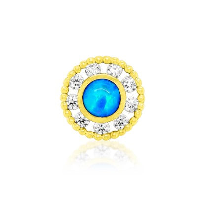 Blue Opal Earrings