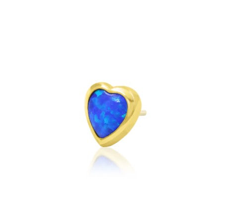 Blue Opal Heart