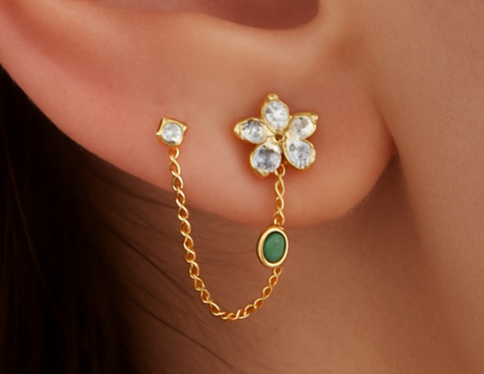 2x Lobe Piercings