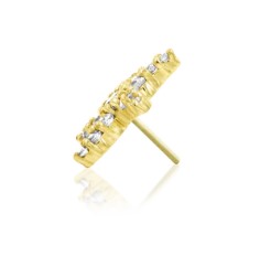Crystal Star Gold Body Jewellery