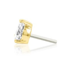 Diamond Pear Drop Gold Body Jewellery