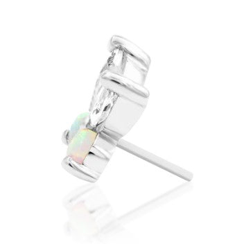  Analyzing image     Faux White Opal Fluttershy White Gold 3