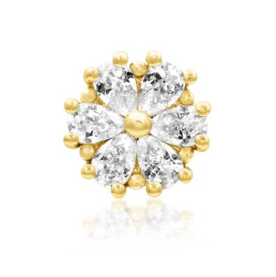 Flower Diamond Earring - Bobbie