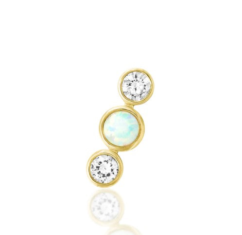 Gold Triple Earring - Nani