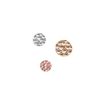 Gold Hammered Disk
