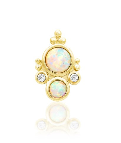 Opal Gold Earrings - Nevada