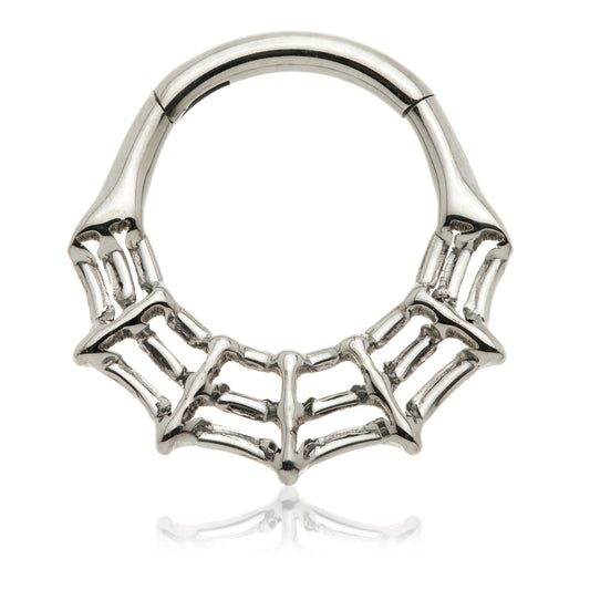 Ti Couture Cobweb Hinge Ring