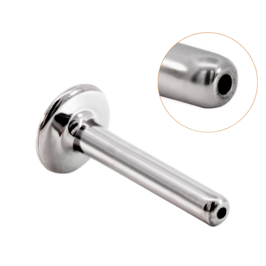 Titanium Threadless Labret Post – Ear, Nostril & Lip