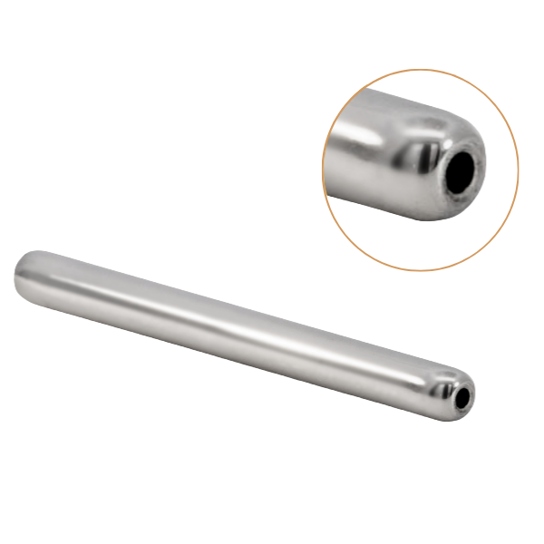 Titanium Threadless Straight Barbell – 1.6mm