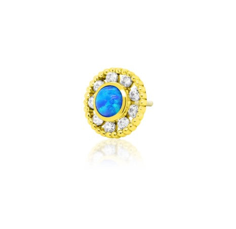 Blue Opal Rigel- Gold Body Jewellery