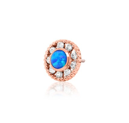 Blue Opal Rigel- Gold Body Jewellery