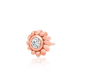 Braided Gold Bezel-set CZ Jewellery