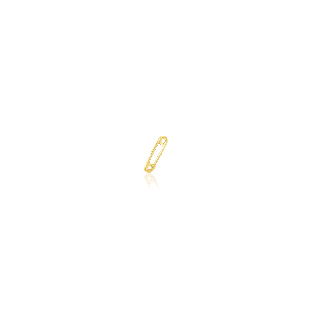14ct yellow gold threadless Safety Pin end, Loughborough Origins Body Art