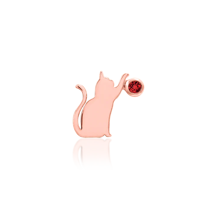Cat/Laser with Garnet CZ