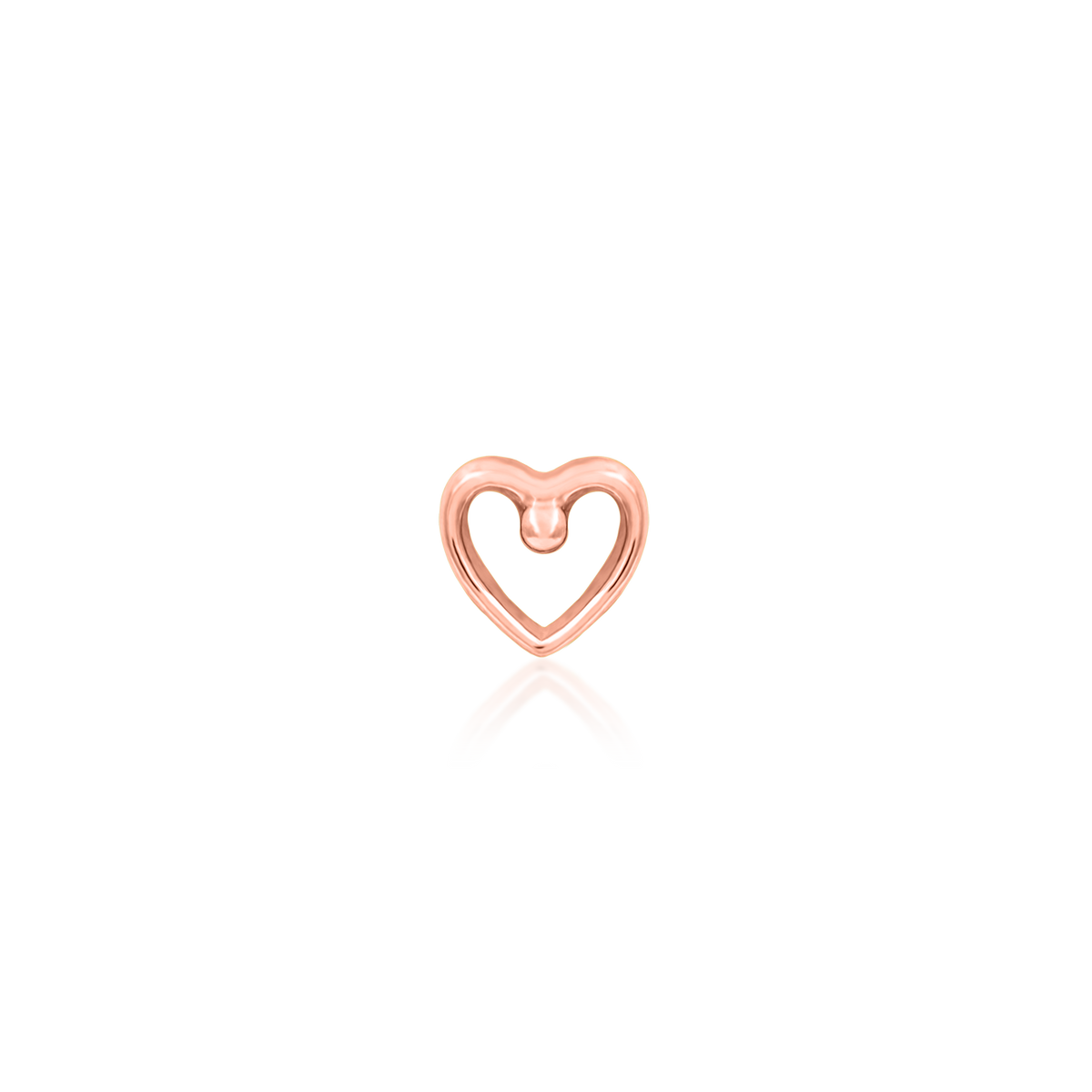 14ct rose gold threadless For Your Sleeve end, Loughborough Origins Body Art