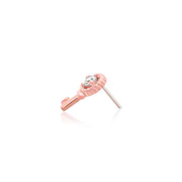 Gold Key with Heart
