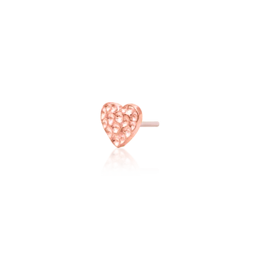 Gold Hammered Heart