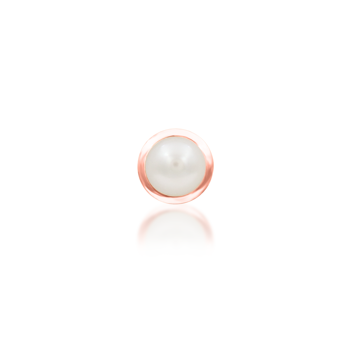 14ct rose gold threadless Lacey end, Loughborough Origins Body Art