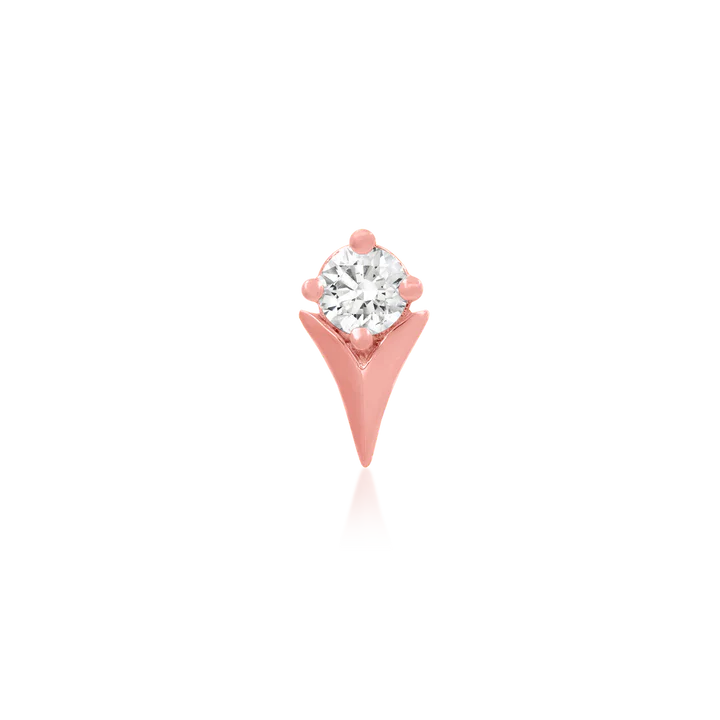 Tulip with CZ stone