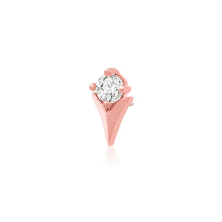 Tulip with CZ stone