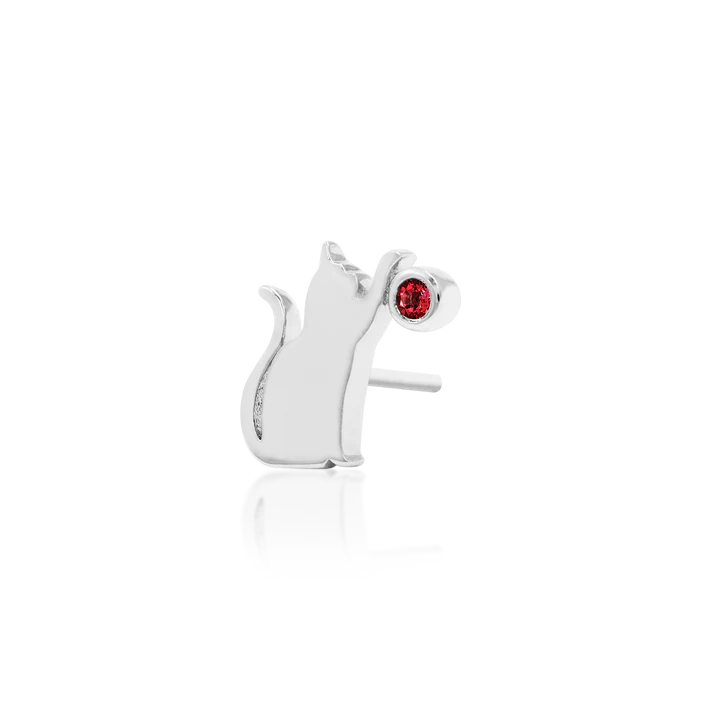 Cat/Laser with Garnet CZ