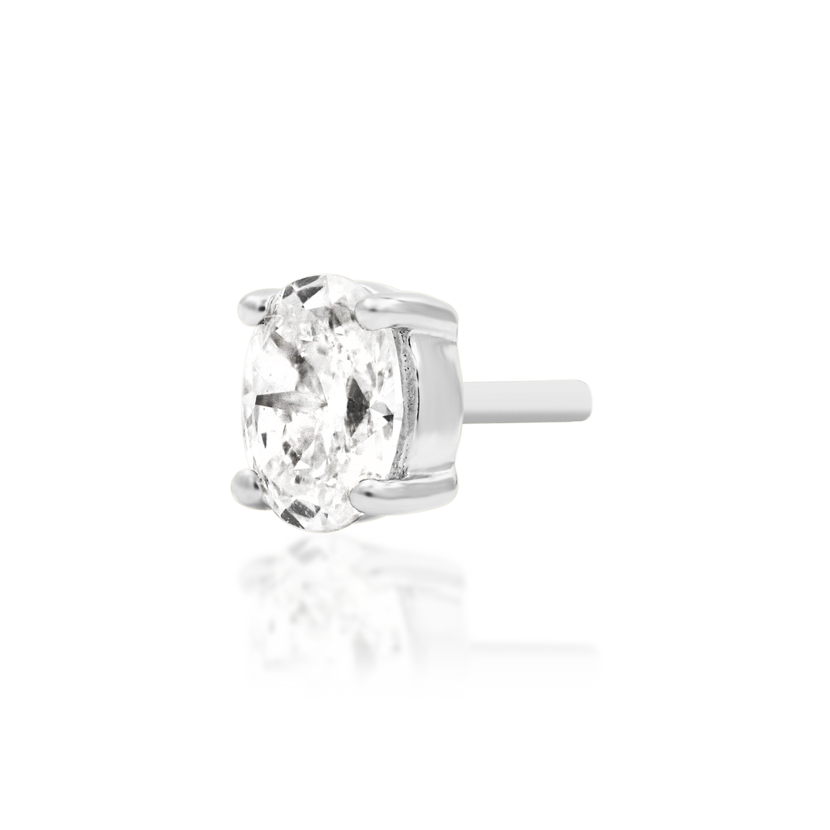 Diamond Earrings Oval