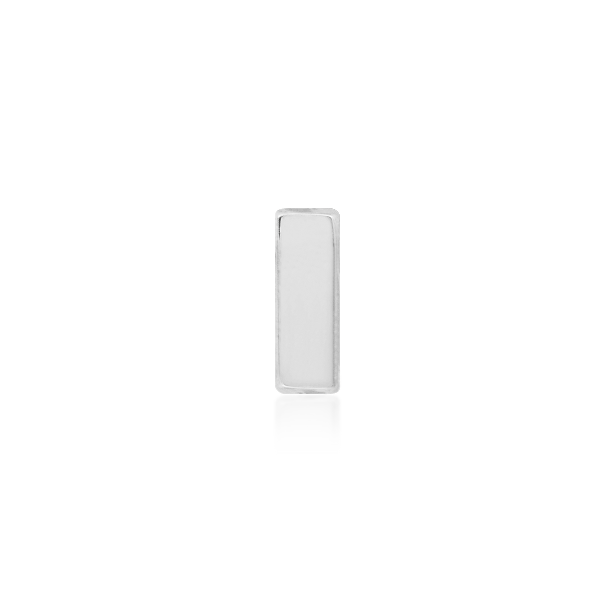 14ct white gold threadless Gold Bar end, Loughborough Origins Body Art
