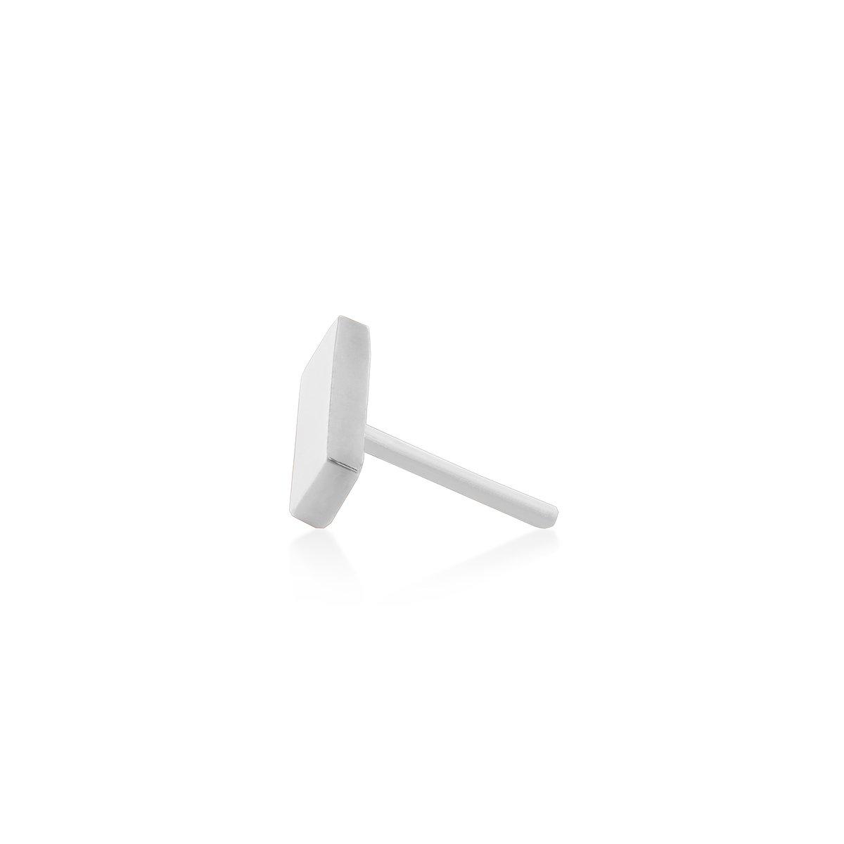 14ct white gold threadless Gold Bar end, Loughborough Origins Body Art