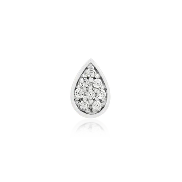 Gold Pear with CZ Stones