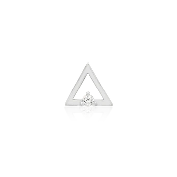 Gold Triangle with CZ stone
