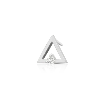 Gold Triangle with CZ stone