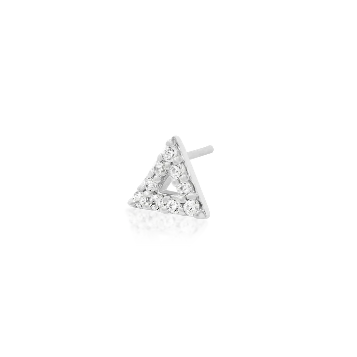 Gold Triangle with CZ stones